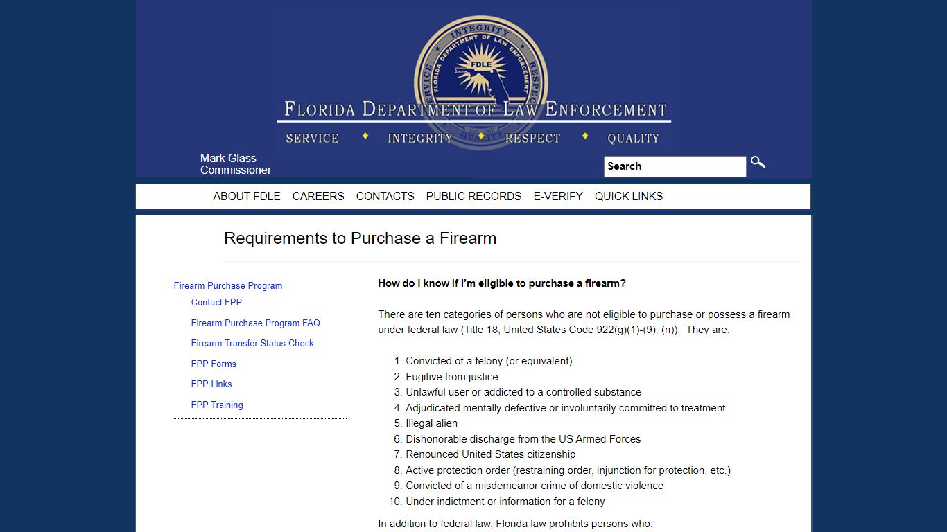 Requirements to Purchase a Firearm