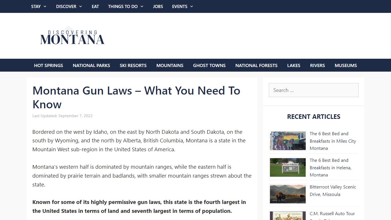 Montana Gun Laws – What You Need To Know